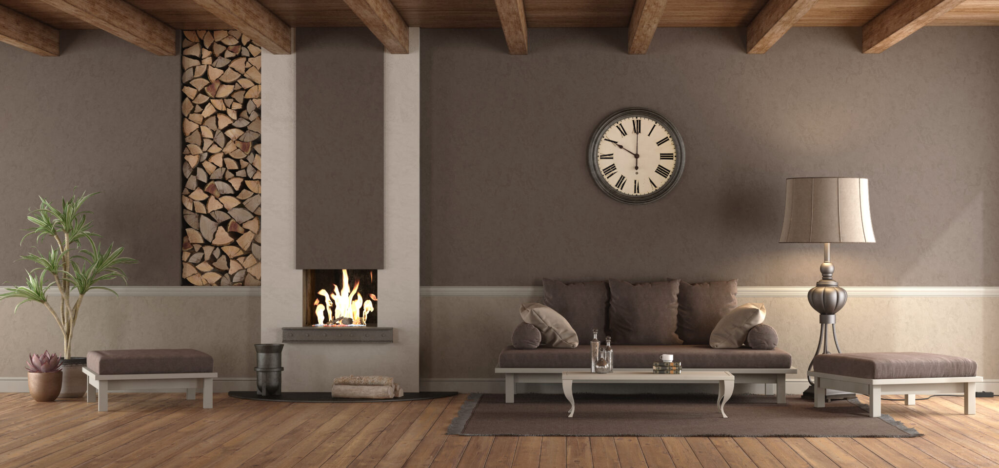 Your Key Move Estate Agents, brown modern living room