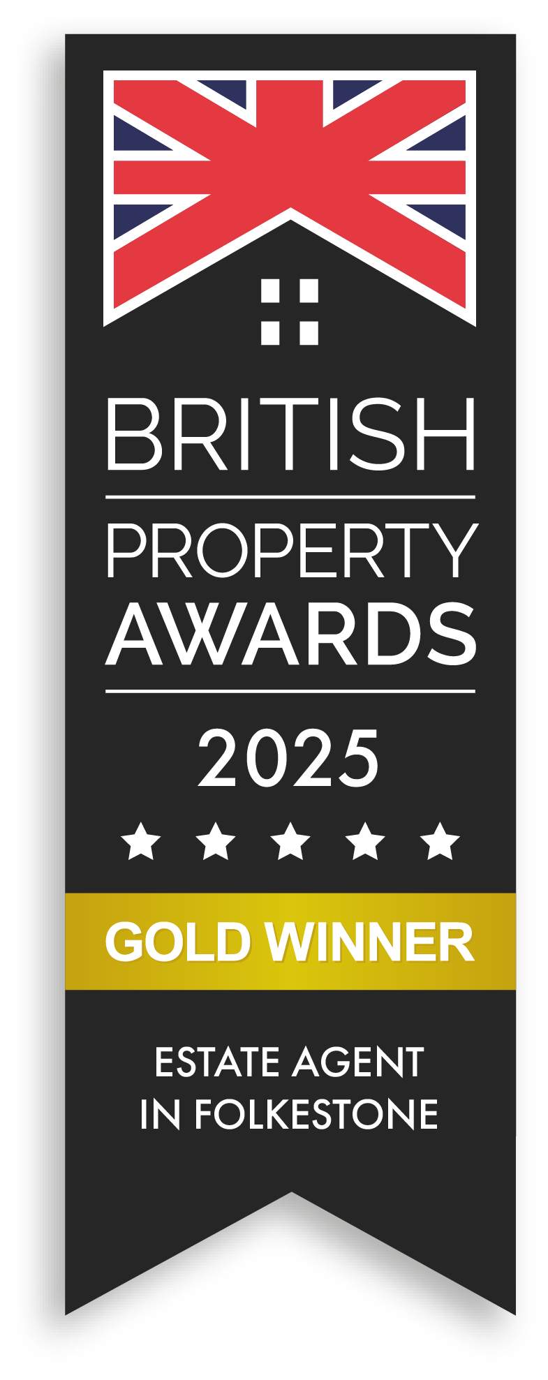 British Property Awards 2025 gold winner badge for Your Key Move